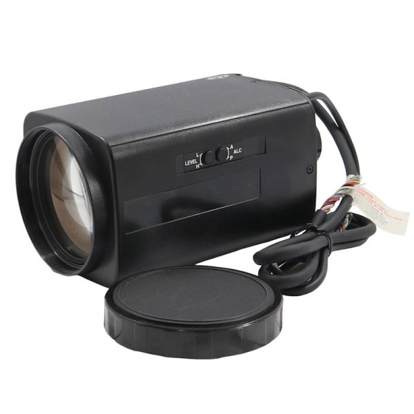 C-Mount Zoom-Objektiv, motorisiert, 2/3" F1.6, f=10-100, 8V-