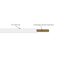H05V-K 1,00mm² Aderleitung flexibel | Schaltlitze 100m Weiß