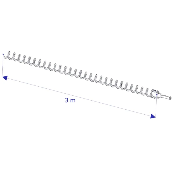 ETA Pelletsaustragung Flex, Schnecke für Austragung 3,0m, L = 3290mm inkl. Stummel