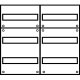 Aufputz Wandverteiler Komplettschrank, IP43, 2x3-reihig, 72TE (24TE Klemmraum)