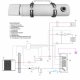 Elektrischer Rohrheizkörper/Durchlauferhitzer, IP44, 3x230V~, 3/6/9 kW