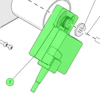 ETA 001-4820-00-E Stellmotor Luftführung, mit Kabel...