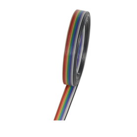 Flachbandleitung, farbig, RM1,27mm, 10m, 10-polig