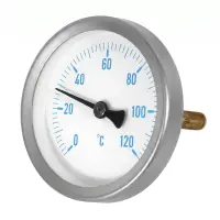 Bimetall-Einsteckthermometer 0 bis +120°C Blau |...