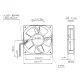 SUNON KDE1212PTB1-6A Axiallüfter, 120x120x25mm, 12V-, 4,8W, 90CFM, 44,5dBA