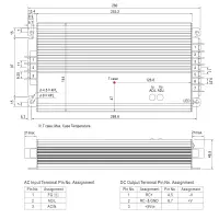 MEAN WELL Serie HEP-600 Industrie-Schaltnetzteile mit Schraubklemmen, 600W
