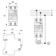 SCHELINGER GVL-A-B16 FI/LS-Schalter, 1P+N, B16A, 30mA, 6kA, N rechts