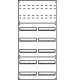 Aufputz Wandverteiler Komplettschrank, IP43, 2x7-reihig, 168TE (48TE Klemmraum)