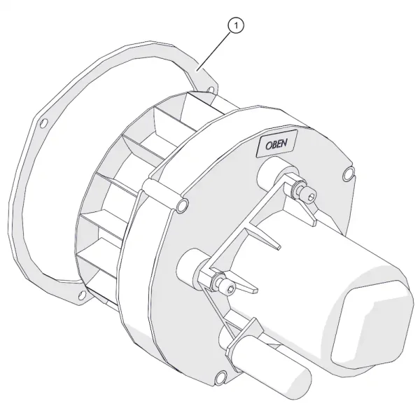 ETA HACK 63-90 / PE-K 63-90 Abgasgebläse komplett