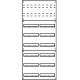 Aufputz Wandverteiler Komplettschrank, IP43, 2x8-reihig, 192TE (48TE Klemmraum)