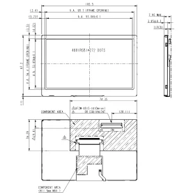 EDT ET0430G0DM6 4,3" (10,92cm) TFT Farbdisplay, 480x272, WQVGA, TTL (RGB), 3,3V