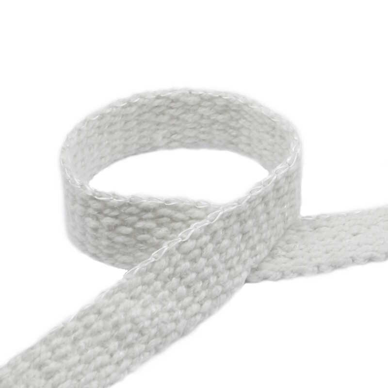 Keramikfasergewebeband mit Chrom | beständig bis 1260°C | 30x3mm Meterware