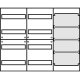 Aufputz Wandverteiler Komplettschrank, IP43, 2x4-reihig, 1x Mediafeld