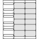 Aufputz Wandverteiler Komplettschrank, IP43, 1x6-reihig, 2x Mediafeld