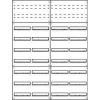 Aufputz Wandverteiler Komplettschrank IP43 | 4x9-reihig...