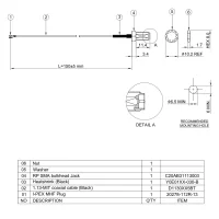 WELLSHOW Antennen-Adapterkabel, RP-SMA Buchse & I-PEX MHF® (U.FL ) Stecker, 15cm