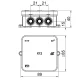 K12 Feuchtraum Kabelabzweigdose IP54, mit Klemmleiste, 85x85x40mm, grau, 10 Stück