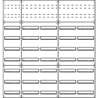 Aufputz Wandverteiler Komplettschrank IP43 | 5x9-reihig...