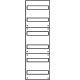 Wandverteiler Komplettschrank, UV1/6-140, IP30, UP, 1x6-reihig, 72TE (davon 24TE Klemmraum)