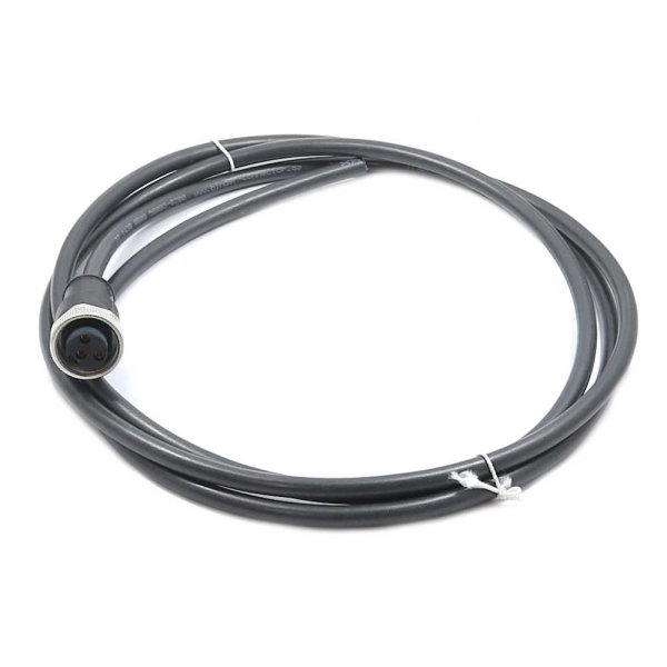 BINDER Serie 870 7/8" Kabel 2m, schwarz, Kupplung 3-polig zu offenem Ende