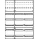 Wandverteiler Komplettschrank, UV3/7-210, IP30, UP, 3x7-reihig, 252TE (davon 72TE Klemmraum)