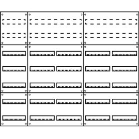 Wandverteiler Komplettschrank, UV5/7-210, IP30, UP,...