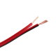 Flachleitung, 2x0,75mm², 100m, Adernfarben rot/schwarz, OFC Kupfer