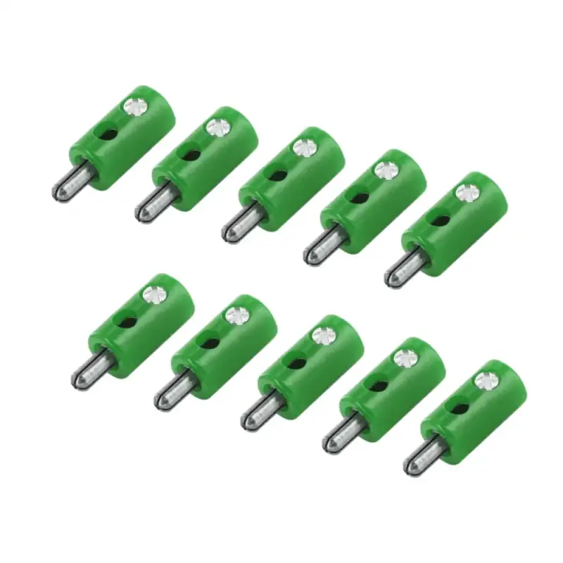 2,6mm Zwergstecker mit Querloch | 10 Stück Grün
