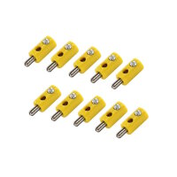2,6mm Zwergstecker mit Querloch | 10 Stück Gelb