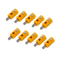 2,6mm Zwergstecker mit Querloch | 10 Stück Orange