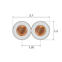 LiY-Z Flachleitungen | Zwillingslitzen 2x0,14mm² |...