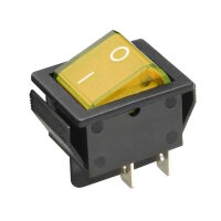Kontroll-Wippschalter 30x22mm | 2-polig EIN/AUS 15A...