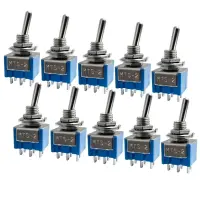 Miniatur-Kippschalter | 2-polig EIN/AUS/EIN 3A 250VAC |...