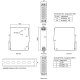 MeanWell Serie DDR-120 DC/DC-Wandler für Hutschiene