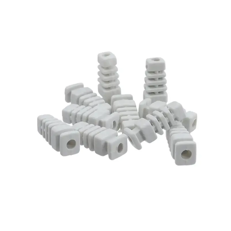 Knickschutztüllen bis Kabel-Ø 4mm | Weiß 10 Stück