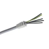 Knickschutztüllen bis Kabel-Ø 7mm | Weiß 10 Stück
