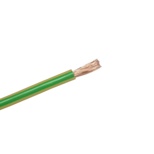 H07V-K PVC-Aderleitung, 6mm², Meterware, grün/gelb