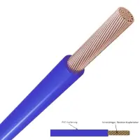 H07V-K 1,50mm² Aderleitung flexibel | Schaltlitze 100m Blau