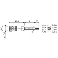 SICK YF2A28-050VA6XLEAX Sensor-Aktor-Leitung |...