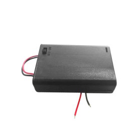 Batteriehalter-Gehäuse, für 3x AA (Mignon), mit Schalter und Anschlusslitzen