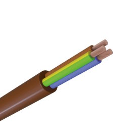 H05VV-F PVC Schlauchleitung, braun, 3G1,5mm&sup2;, 50m