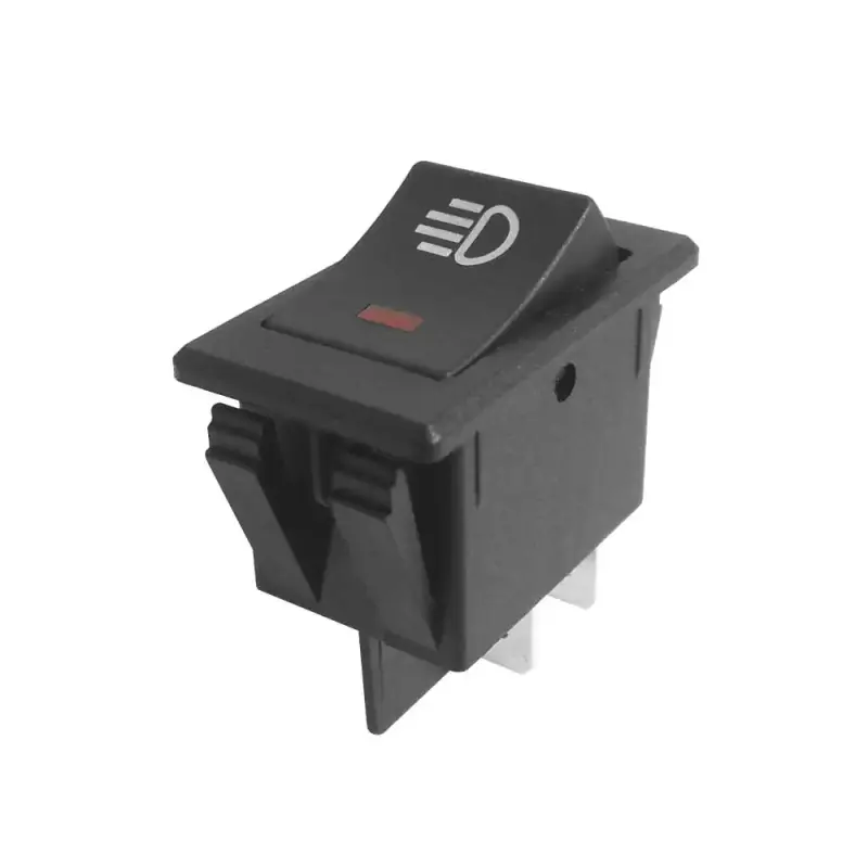 KFZ Wippschalter Lichtsymbol | LED-Beleuchtung Rot | 35A 12V