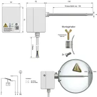 Abgastemperaturwächter | 1 Wechsler 16A 400VAC |...
