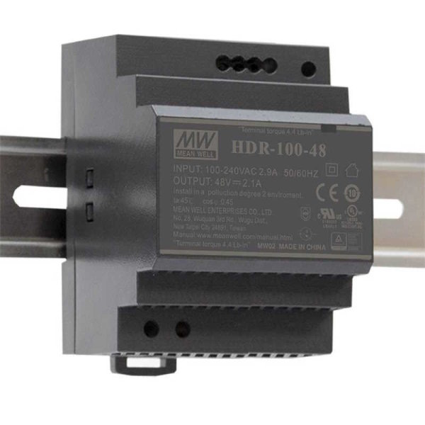 Mean Well HDR-100-24 Hutschienen-Netzteil, 24V-, 3,83A
