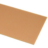 Punktrasterplatine 100x75x1,5mm | Raster 2,54mm 39 Reihen Cu 35µm
