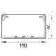 Kabelkanal, 110x60mm, 2m, reinweiß, 8 Stück (16m)