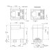 RJ11 Modularbuchse für Printmontage, 4P4C, stehend, 5 Stück