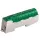 PE-Steckklemme für Hutschiene, Grün | 12x2,5mm², 2x4mm²