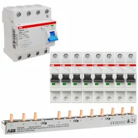 ABB-Set 1-8, FI-Schalter 40/0,03A, 8x LS-Schalter B16A,...