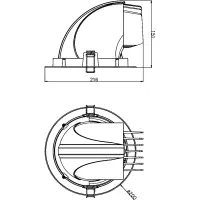 AURA LIGHT Salvia LED Einbaustrahler, dreh-/schwenkbar, 200mm, 34W, 930, 36°, weiß